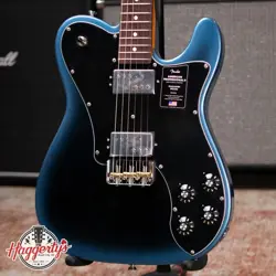 FENDER AMERICAN PROFESSIONAL II TELECASTER DELUXE - DARK NIGHT WITH HARDSHELL