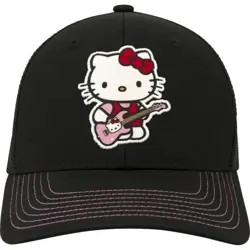 FENDER × HELLO KITTY BLACK LOGO PINK STITCHING MESH CAP ONE SIZE
