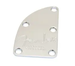 GENUINE FENDER CHROME USA 5-STRING BASS 5-BOLT NECK PLATE 005-8329-000