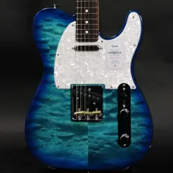 NEW FENDER / 2024 MIJ HYBRID II TELECASTER QMT ROSEWOOD AQUAMARINE SN JD24019591