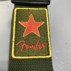 FENDER GUITAR STRAP OLIVE GREEN FROM JAPAN