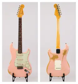 FENDER CUSTOM SHOP TIME MACHINE SERIES 1962 STRATOCASTER RELIC SHELL PINK 2011
