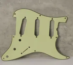 AGED 57 59 PICKGUARD FOR FENDER STRAT WIDE BEVEL 8 HOLES MINT GREEN - AGP34