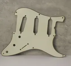 AGED 57 59 PICKGUARD FOR FENDER STRAT WIDE BEVEL 8 HOLES PARCHMENT WHITE - AGP33