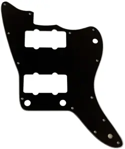 FOR FENDER US JAZZMASTER STYLE GUITAR PICKGUARD 3 PLY BLACK