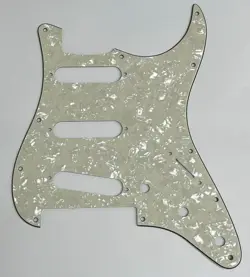 GUITAR PICKGUARD FOR FENDER PLAYER STRATOCASTER FLOYD ROSE SSS IVORY WHITE PEARL