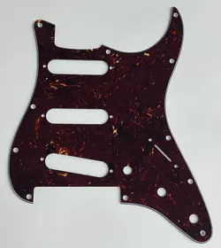 GUITAR PICKGUARD FOR FENDER PLAYER STRATOCASTER FLOYD ROSE SSS BROWN TORTOISE