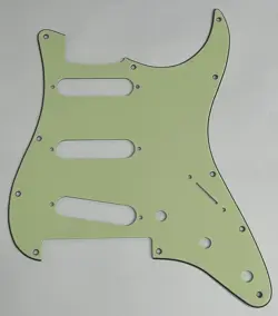 GUITAR PICKGUARD FOR FENDER PLAYER STRATOCASTER FLOYD ROSE SSS VINTAGE GREEN