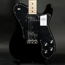 FENDER MADE IN JAPAN TRADITIONAL 70S TELECASTER CUSTOM MAPLE BLACK SN JD24027178
