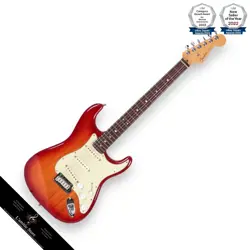 FENDER USA AMERICAN DELUXE STRATOCASTER ASH AGED CHERRY SUNBURST 2013