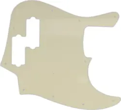 WD CUSTOM PICKGUARD FOR FENDER REGGIE HAMILTON JAZZ BASS #55S PARCHMENT SOLID