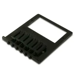 KLUSON CONTEMPORARY HUMBUCKER BRIDGE FOR FENDER TELECASTER, BRASS SADDLES BLACK