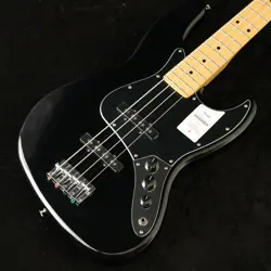 FENDER  MADE IN JAPAN HYBRID II JAZZ BASS MAPLE FINGERBOARD BLACK S/N JD23027272