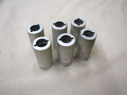 60-70S  FENDER AMPLIFIER 9 PIN TUBE SHIELDS / COVERS........6 ORIGINALS...NICE