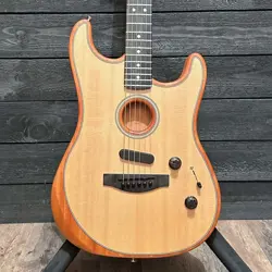 FENDER AMERICAN ACOUSTASONIC STRATOCASTER USA ACOUSTIC ELECTRIC GUITAR - NATURAL