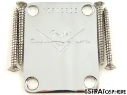 USA FENDER CUSTOM SHOP CLASSIC STRAT NECK PLATE CUSTOM SHOP LOGO