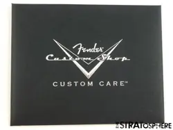 USA FENDER CUSTOM SHOP CUSTOM CARE BOOKLET MANUALS & TAGS, TAGS 