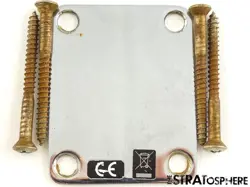 FENDER USA CUSTOM SHOP 1952 HEAVY RELIC TELECASTER NECK PLATE CHROME TELE