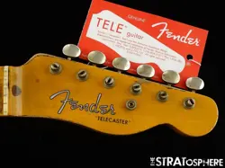 FENDER USA CUSTOM SHOP 1952 HEAVY RELIC TELECASTER NECK + TUNERS TELE MAPLE