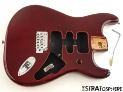 FENDER PLAYER II STRAT BODY + HARDWARE CHAMBERED MAHOGANY TRANSPAR CHERRY BURST