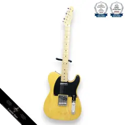 FENDER JAPAN TL52 TELECASTER '50S STYLE ELECTRIC GUITAR WITH GIG CASE, USED