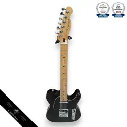 FENDER PLAYER TELECASTER ELECTRIC GUITAR, BLACK, MAPLE NECK, NEW