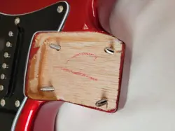 FENDER SQUIER AFFINITY CANDY APPLE RED STRATOCASTER GUITAR BODY LOADED NICE!