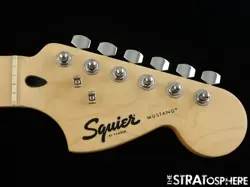 FENDER SQUIER SONIC MUSTANG SERIES GUITAR NECK + TUNERS, GUITAR MN MAPLE