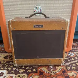 VINTAGE 1955 FENDER TWEED DELUXE 5D3 WIDE PANEL AMPLIFIER 1X12 COMBO *1950S*