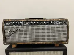 1965 FENDER SUPER REVERB BLACKFACE TUBE AMP HEAD MODEL AB763 VINTAGE RARE WORKS!