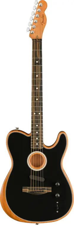 FENDER AMERICAN ACOUSTASONIC TELECASTER GUITAR - BLACK