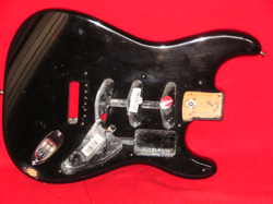 FENDER 2007 USA BLACK ERIC CLAPTON SIGNATURE BLACKIE STRATOCASTER BODY