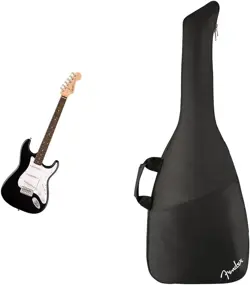 FENDER SQUIER DEBUT SERIES STRATOCASTER ELECTRIC GUITAR BUNDLE WITH GIG BAG, BLA