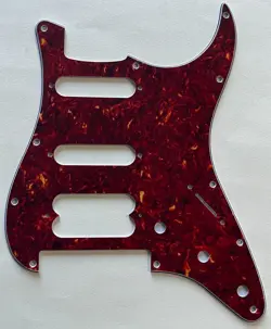 4 PLY RED TORTOISE PICKGUARD FIT FENDER PLAYER STRATOCASTER FLOYD ROSE HSS STYLE
