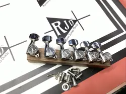 80’S FENDER JAPAN GOTOH LOGO CHROME TUNERS TUNING KEYS PEGS IN LINE RIGHT