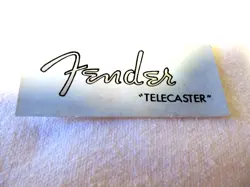 VINTAGE 80'S FENDER TELECASTER  WATERSLIDE TRANSFER HEADSTOCK LOGO DECAL