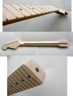 STRATOCASTER GUITAR NECK/1-PIECE/21 JUMBO /UNFINISHED/FITS WARMOTH, FENDER STRAT