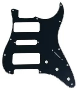 FOR FENDER STRATOCASTER P90 PICKUP STRAT GUITAR PICKGUARD 3 PLY BLACK