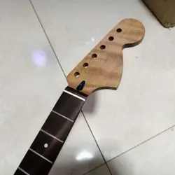 STAINLESS STEEL 21 FRET STRAT ROASTED FLAME MAPLE GUITAR NECK FOR FENDER REPLACE