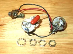 FENDER 1972 NICKEL PRECISION BASS ELECTRONIC CONTROL POTS HARNESS