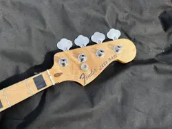 FENDER MIM GEDDY LEE JAZZ BASS NECK + TUNERS MAPLE BLACK BLOCK INLAYS