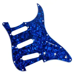 ELECTRIC GUITAR PICKGUARD FOR FENDER STRATOCASTER STRAT SSS BLUE PEARL 3 PLY