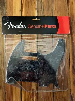FENDER TELECASTER NEW OLD STOCK ELECTRIC GUITAR PICKGUARD IN BLACK MOTO