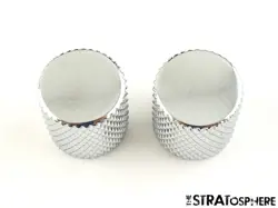 2 FENDER SQUIER AFFINITY SERIES TELECASTER TELE GUITAR CONTROL KNOBS KNURLED 