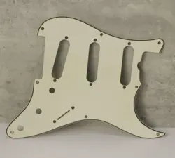 AGED 57 59 PICKGUARD FOR FENDER STRAT WIDE BEVEL 8 HOLES PARCHMENT WHITE - AGP29