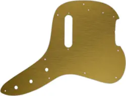 WD CUSTOM PICKGUARD FOR FENDER 1978 MUSICMASTER BASS #14 SIMULATED BRUSHED GO...