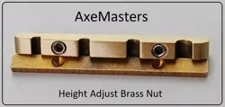 HEIGHT ADJUSTABLE BRASS NUT HANDMADE FOR FENDER JAZZ BASS - 1 1/2