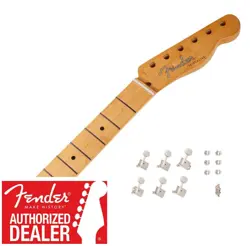 NEW FENDER '50S TELECASTER MAPLE NECK W/ VINTAGE TUNERS - 099-1202-921