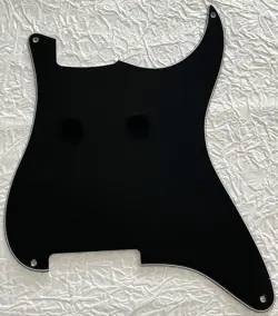 NEW GREAT-FOR FENDER STRATOCASTER STRAT 4 SCREWS BLANK GUITAR PICKGUARD BLACK