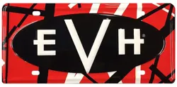 022-5427-100 EVH LOGO METAL GENUINE QUALITY LICENSE PLATE